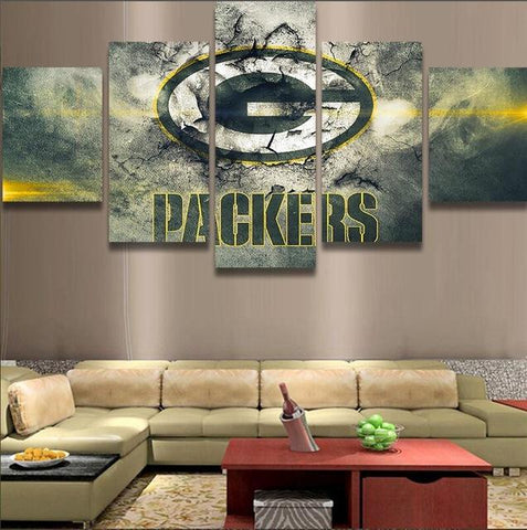 Green Bay Packers Sports Team Wall Art Decor Canvas Printing