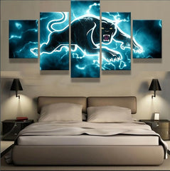 Carolina Panthers Sports Canvas Print Wall Art Decor - BlueArtDecor