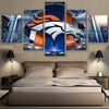 Image of Denver Broncos Sports Team Wall Art Decor Canvas Printing