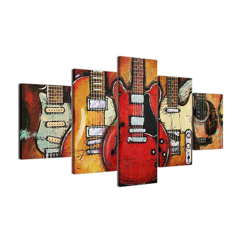 Abstract Classic Guitar Music Wall Art Decor Canvas Printing - BlueArtDecor