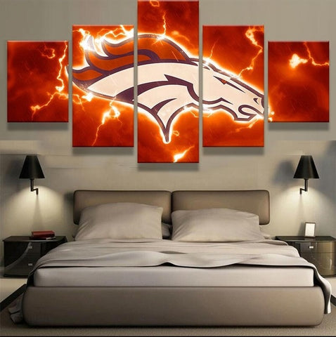 Denver Broncos Sports Wall Decor Art Canvas Printing - BlueArtDecor