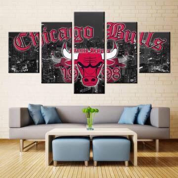 Chicago Bulls Sports Wall Art Decor Canvas Printing