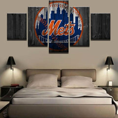 New York Mets Sports Wall Art Decor Canvas Printing - BlueArtDecor