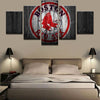 Image of Boston Red Sox Team Wall Art Decor Canvas Printing - BlueArtDecor