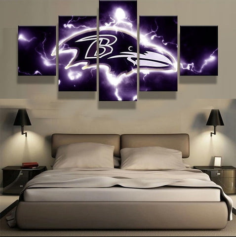Baltimore Ravens Sports Wall Art Decor Canvas Printing - BlueArtDecor