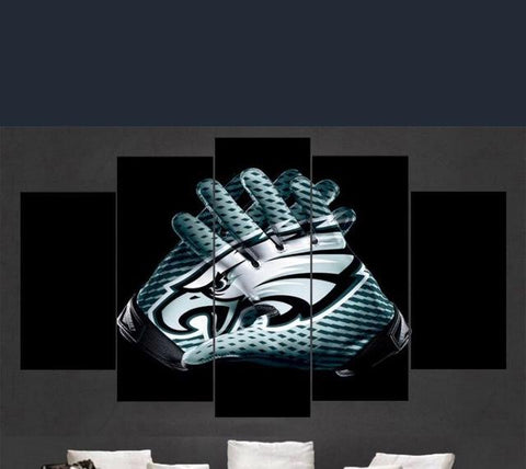 Philadelphia Eagles Hand Gloves Wall Art Decor Canvas Printing