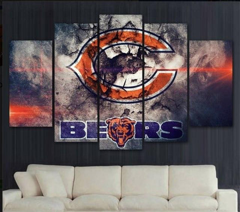Chicago Bears Sports Wall Art Decor Canvas Printing