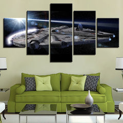 Millennium Falcon Star Wars Wall Art Decor Canvas Printing - BlueArtDecor