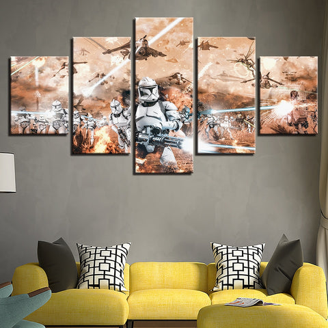 Stormtrooper Star Wars Wall Art Decor HD Picture Canvas Print Poster Home Movie - BlueArtDecor