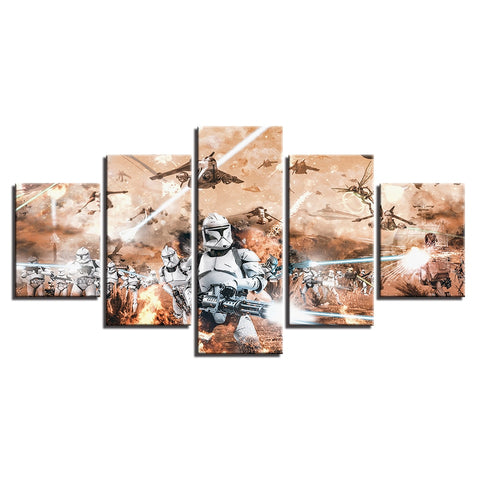 Stormtrooper Star Wars Wall Art Decor HD Picture Canvas Print Poster Home Movie - BlueArtDecor