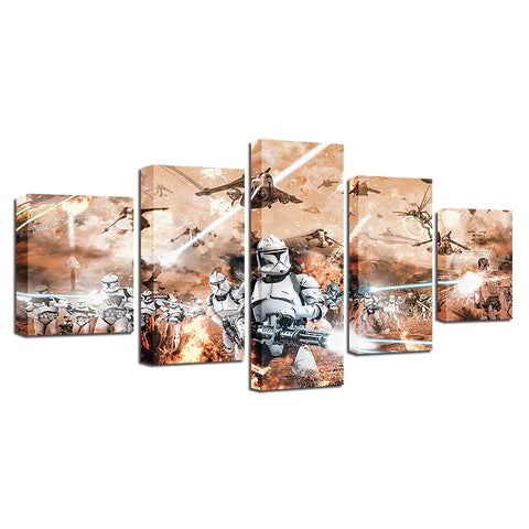 Stormtrooper Star Wars Wall Art Decor HD Picture Canvas Print Poster Home Movie - BlueArtDecor