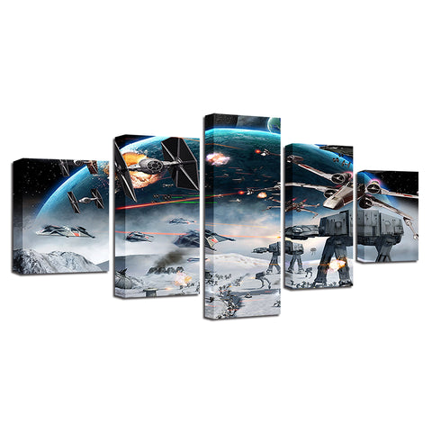 Millennium Falcon X-Wing Star Wars Wall Art Decor Canvas Prints Paintings Printing Movie Posters - BlueArtDecor