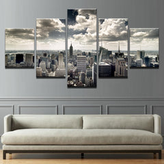 New York City Building Sky View Wall Art Decor