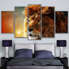 Image of Mystic Head Lion Wall Art Decor Canvas Printing - BlueArtDecor