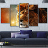 Image of Mystic Head Lion Wall Art Decor Canvas Printing - BlueArtDecor