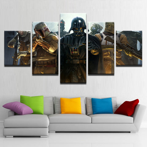 Star Wars Characters Framework wall art decor design hanging decoration home office artwork - BlueArtDecor