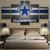 Image of Dallas Cowboys Sports Art Wall Canvas Print - BlueArtDecor