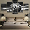 Image of Oakland Raiders Helmet Sports Art Wall Canvas Print