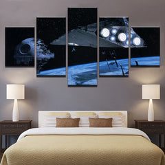 Star Wars Death Star Aircraft Wall Art Decor Canvas Prints Paintings Printing Movie Posters - BlueArtDecor