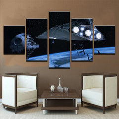 Star Wars Death Star Aircraft Wall Art Decor Canvas Prints Paintings Printing Movie Posters