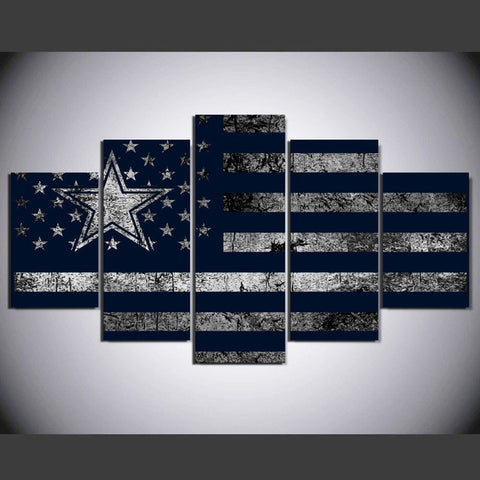 Dallas Cowboys American Flag Wall Art decor - BlueArtDecor