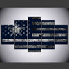 Image of Dallas Cowboys American Flag Wall Art decor - BlueArtDecor