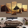 Image of Egyptian Pyramids Sunset Desert Wall Art Canvas Printing