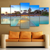Image of Paradise Beach Tropical Palm Trees Wall Art Decor Canvas Printing - BlueArtDecor