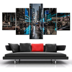 Night Cityscape Wall Art Decor Canvas Printing - BlueArtDecor