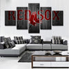 Image of Boston Red Sox Wooden Sports Canvas Print Wall Art Decor - BlueArtDecor