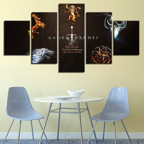 Game Of Thrones TV Series Wall Art Canvas Printing