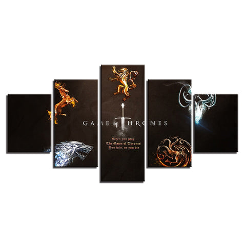 Game Of Thrones TV Series Wall Art Canvas Printing