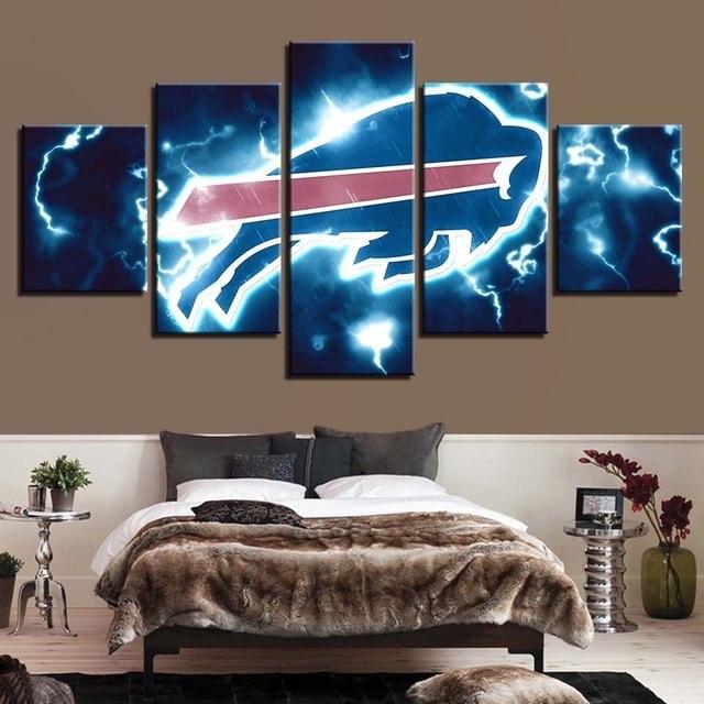 Buffalo Bills 23.75” x 35.5” Canvas Print JSA COA