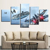 Image of Star Wars Millennium Falcon wall art decor design hanging decoration home office artwork - BlueArtDecor