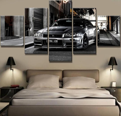 Nissan Skyline GTR Car Wall Art Decor Canvas printing - BlueArtDecor