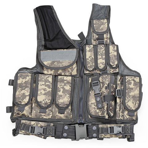 Men Military Tactical Vest Paintball Camouflage Hunting