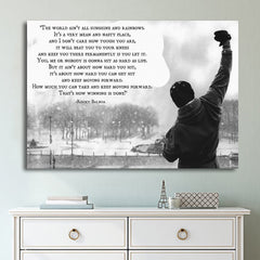 Rocky Balboa Motivational Quotes Wall Art Canvas Printing - BlueArtDecor