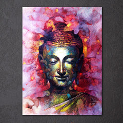 Color Splash Buddha Wall Art Decor Canvas Printing - BlueArtDecor