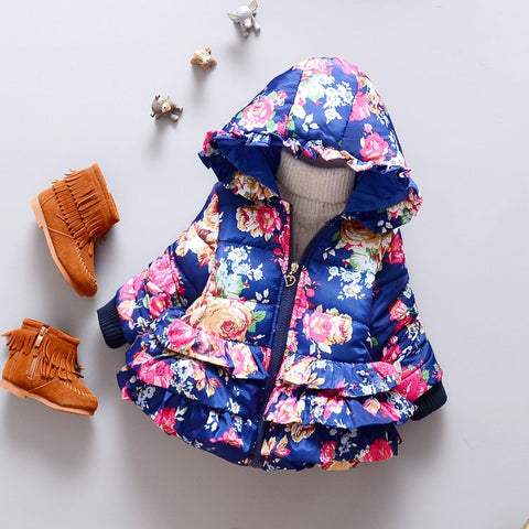 Hooded coat winter cute jacket outerwear - BlueArtDecor