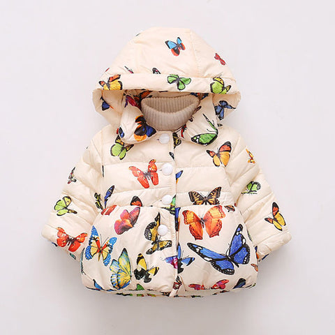 Hooded coat winter cute jacket outerwear - BlueArtDecor