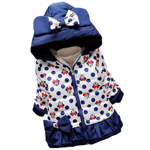 Hooded coat winter cute jacket outerwear - BlueArtDecor