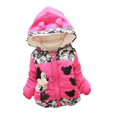 Hooded coat winter cute jacket outerwear - BlueArtDecor