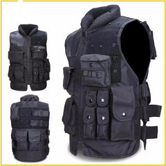 Men's Tactical Vest Black Military Hunting Vest Waistcoat Carrier Combat