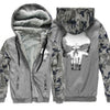 Image of Skull wool hoodies jacket sweatshirt - BlueArtDecor