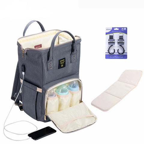 Mummy Maternity Diaper Nursing bag travel nappy backpack - BlueArtDecor